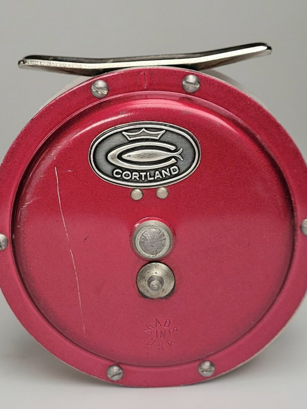 Cortland Vintage Red Fly Fishing Reel Vintage Made in U.S.A.